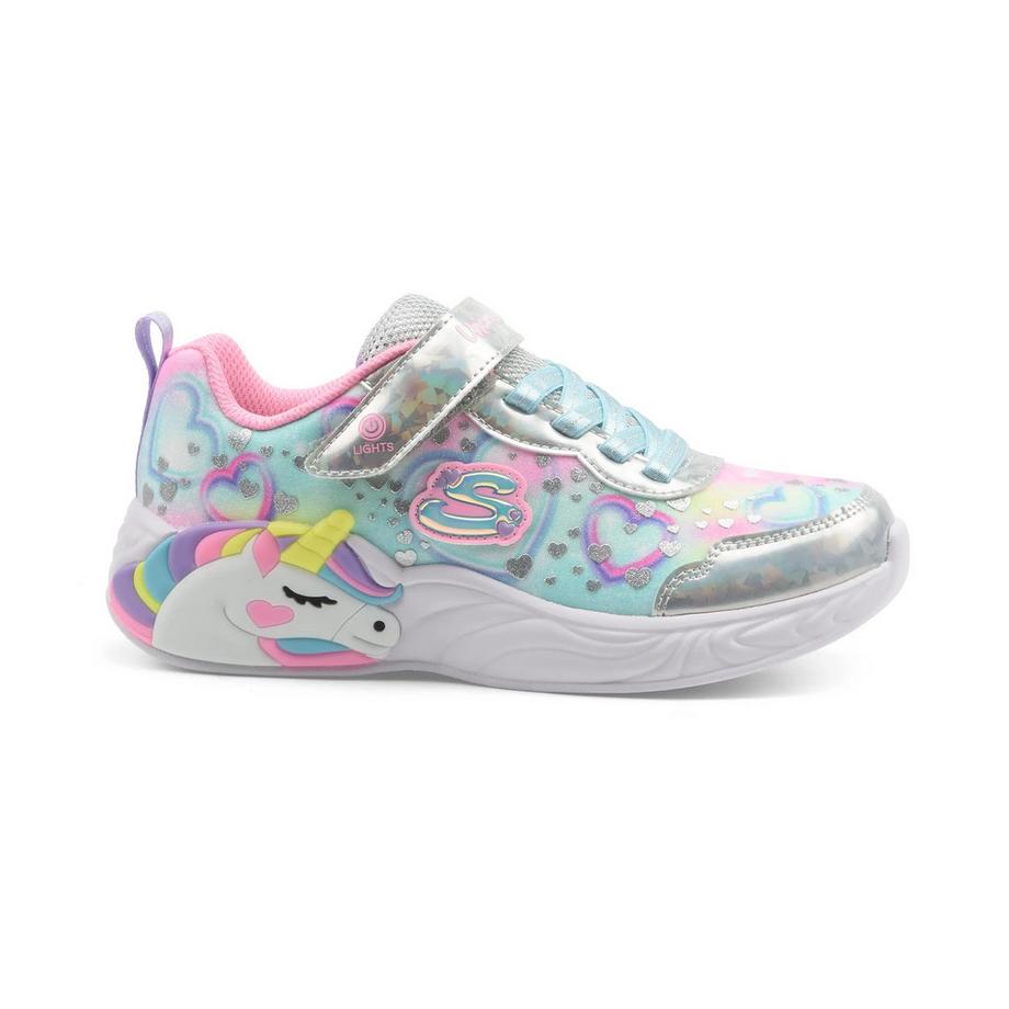 SKECHERS Unicorn Dreams Heart Spark Sneaker con Luci  