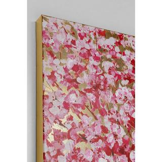 KARE Design Bild Touched Flower Couple Gold Pink 100x80cm  