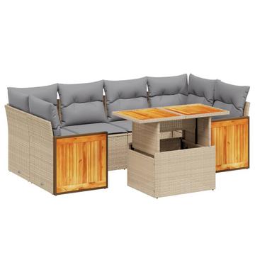 Garten sofagarnitur poly-rattan