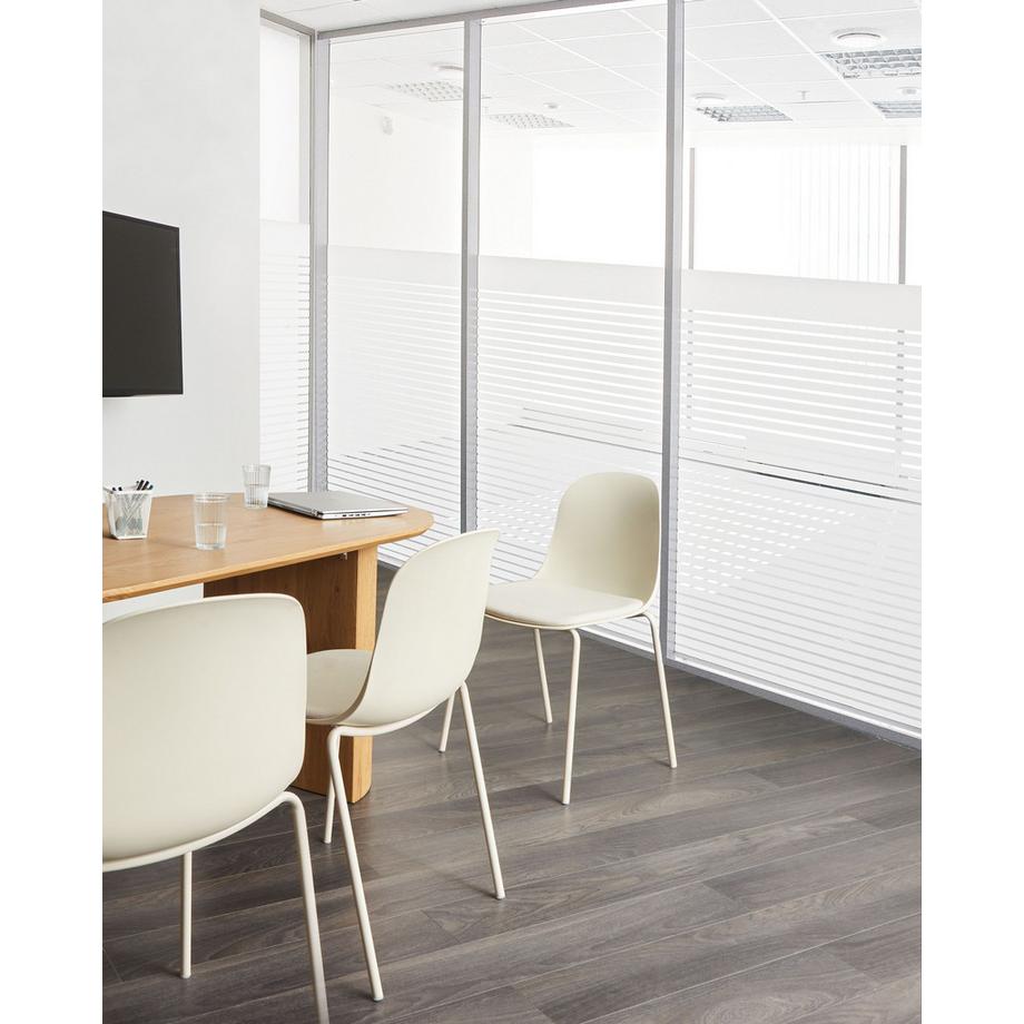Beliani Lot de 2 chaises de conférence en Matière synthétique  DORR  