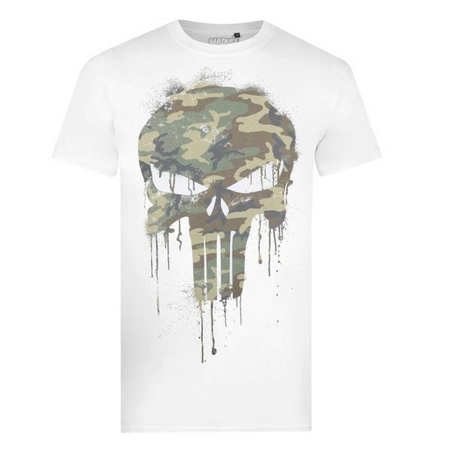 The Punisher Logo Camouflage Crâne T-Shirt  