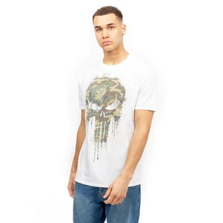 The Punisher Logo Camouflage Crâne T-Shirt  