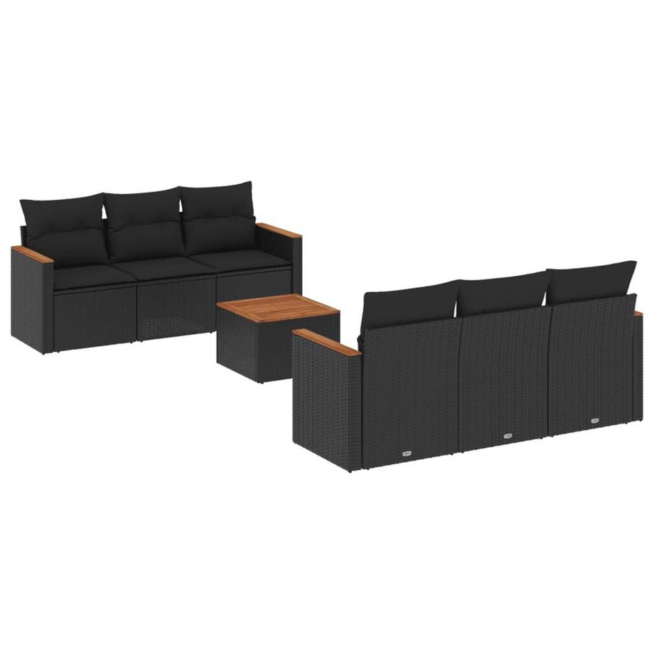 Ensemble de canapés de jardin rotin synthétique