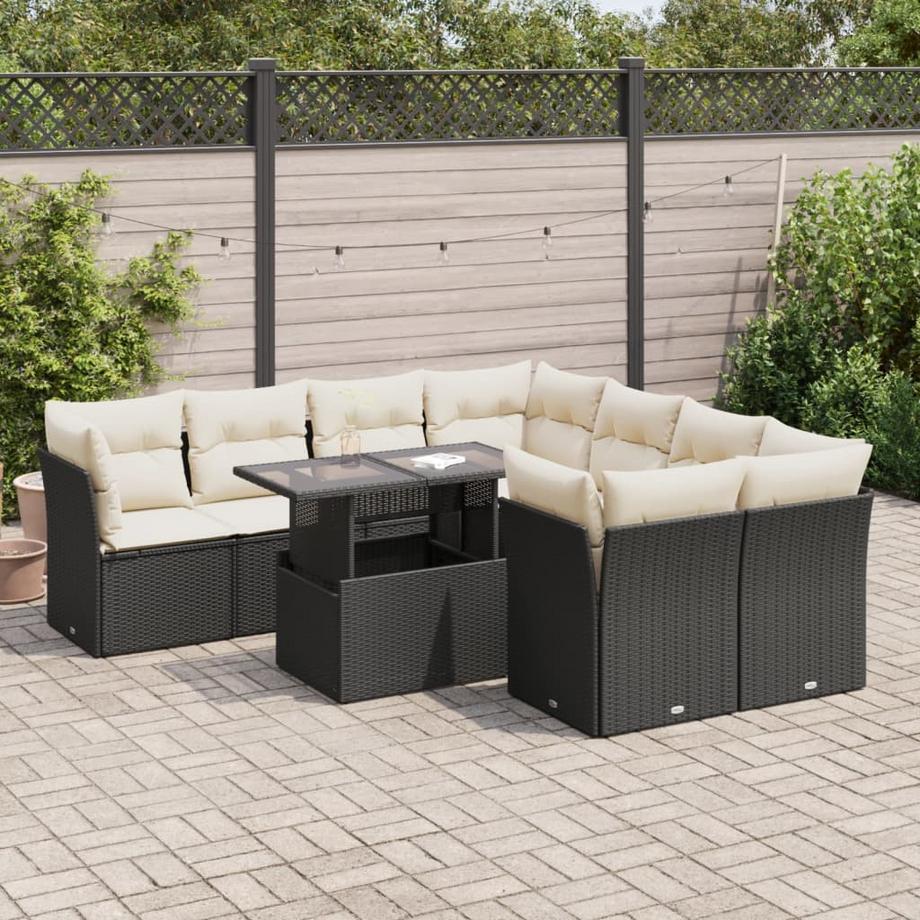 VidaXL Gartensofa set poly-rattan  