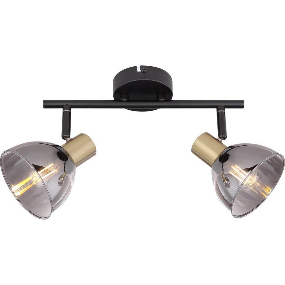 mutoni Projecteur Jay en métal, noir 2xE14  