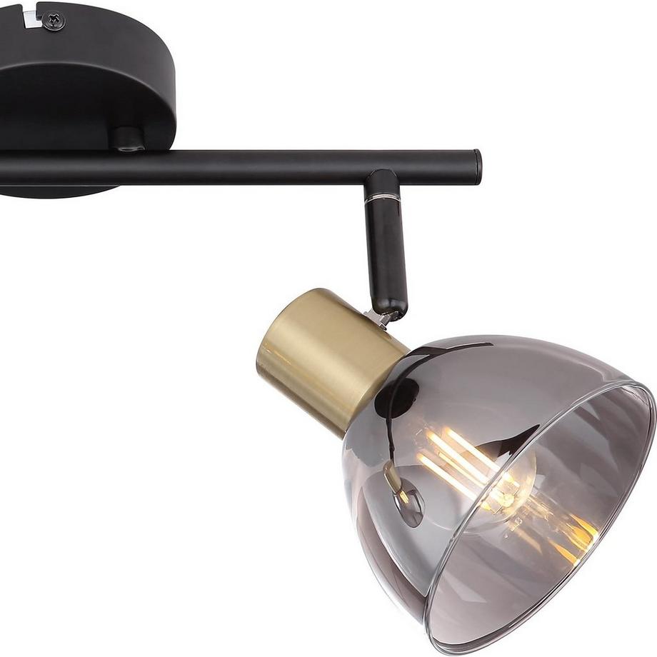 mutoni Projecteur Jay en métal, noir 2xE14  