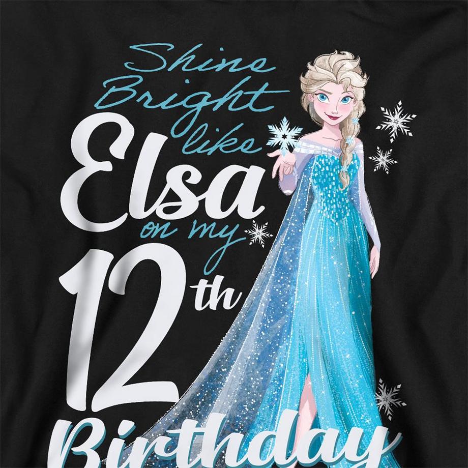 FROZEN  Sweat À Capuche 12ème Anniversaire Bright Like Elsa 