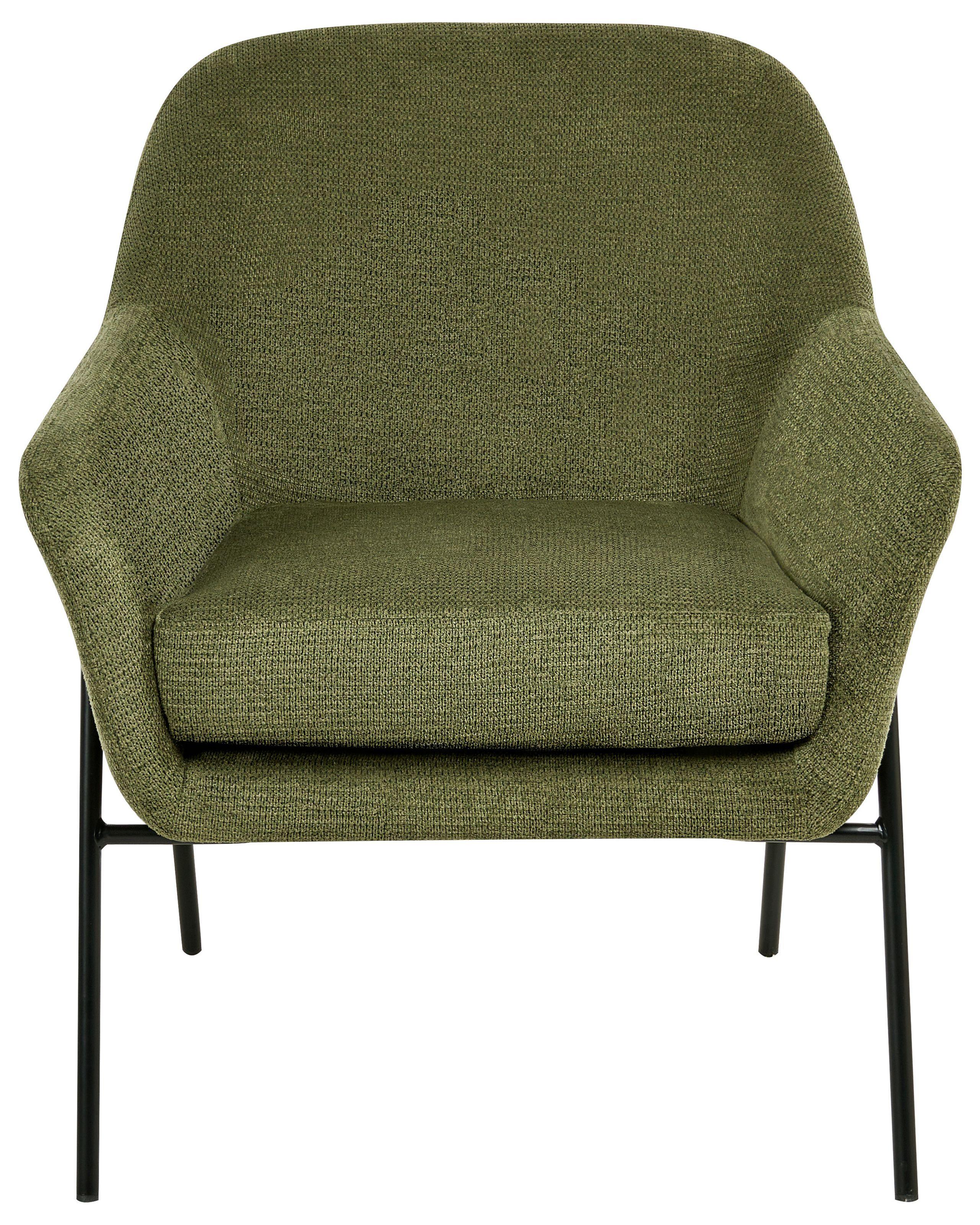 Beliani Fauteuil en Tissu Rétro VEDDIGE  