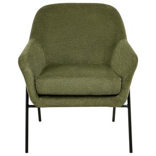 Beliani Fauteuil en Tissu Rétro VEDDIGE  