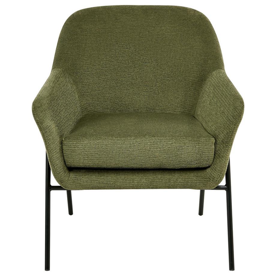 Beliani Poltrona en Tessuto Retrò VEDDIGE  