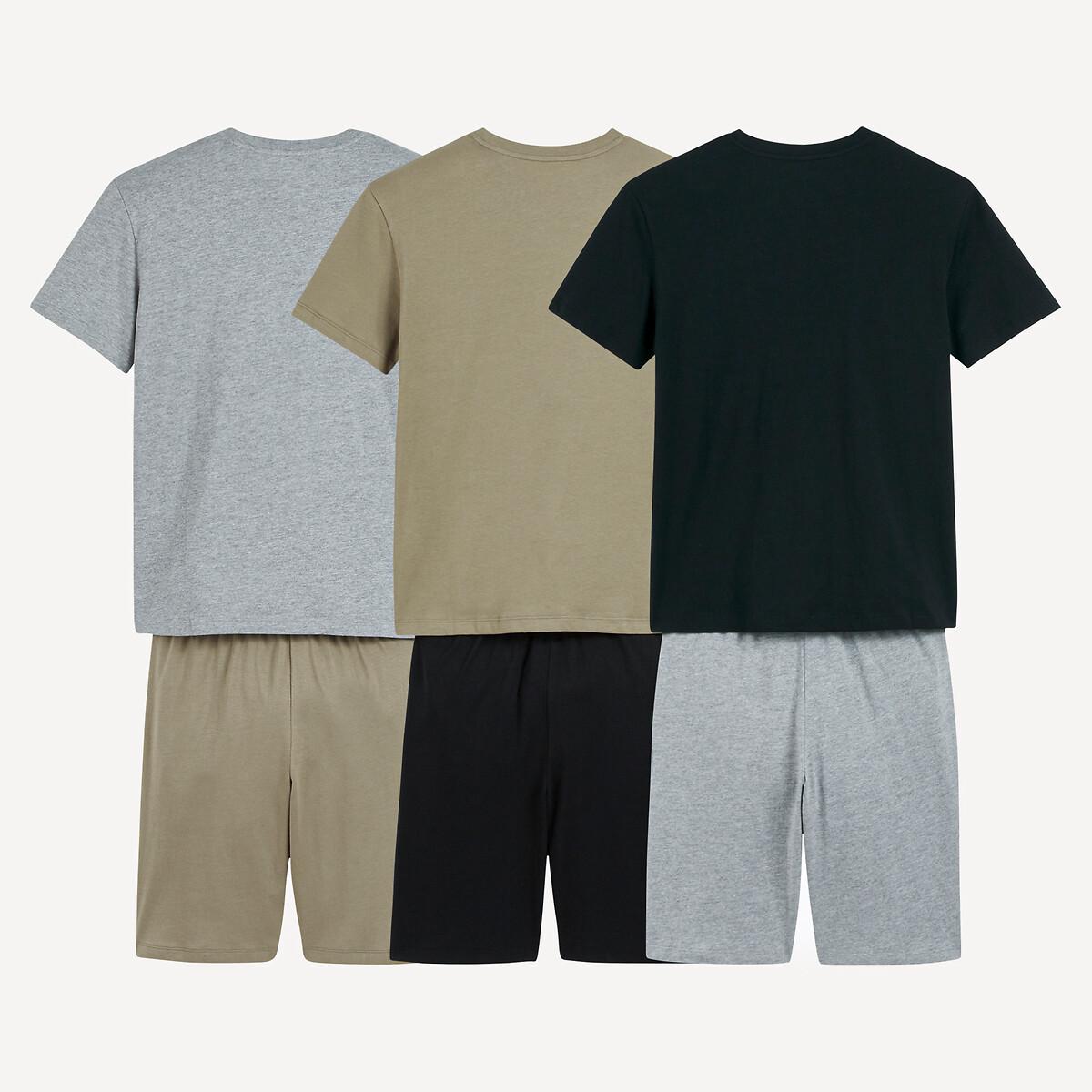 La Redoute Collections  Lot de 3 pyjashorts coton à message 