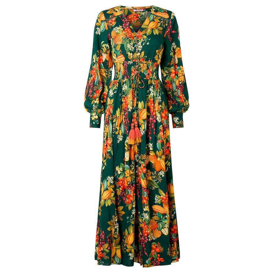 Joe Browns  Robe Longue à Manches Longues Imprimé Fruits Selena 