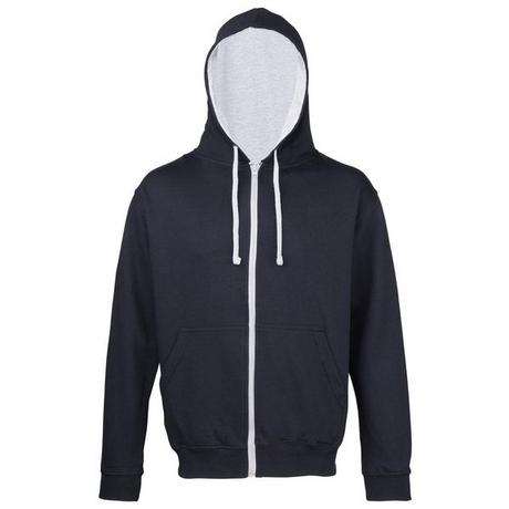 AWDis Kapuzen Sweatshirt mit durchgehendem Reissverschluss  