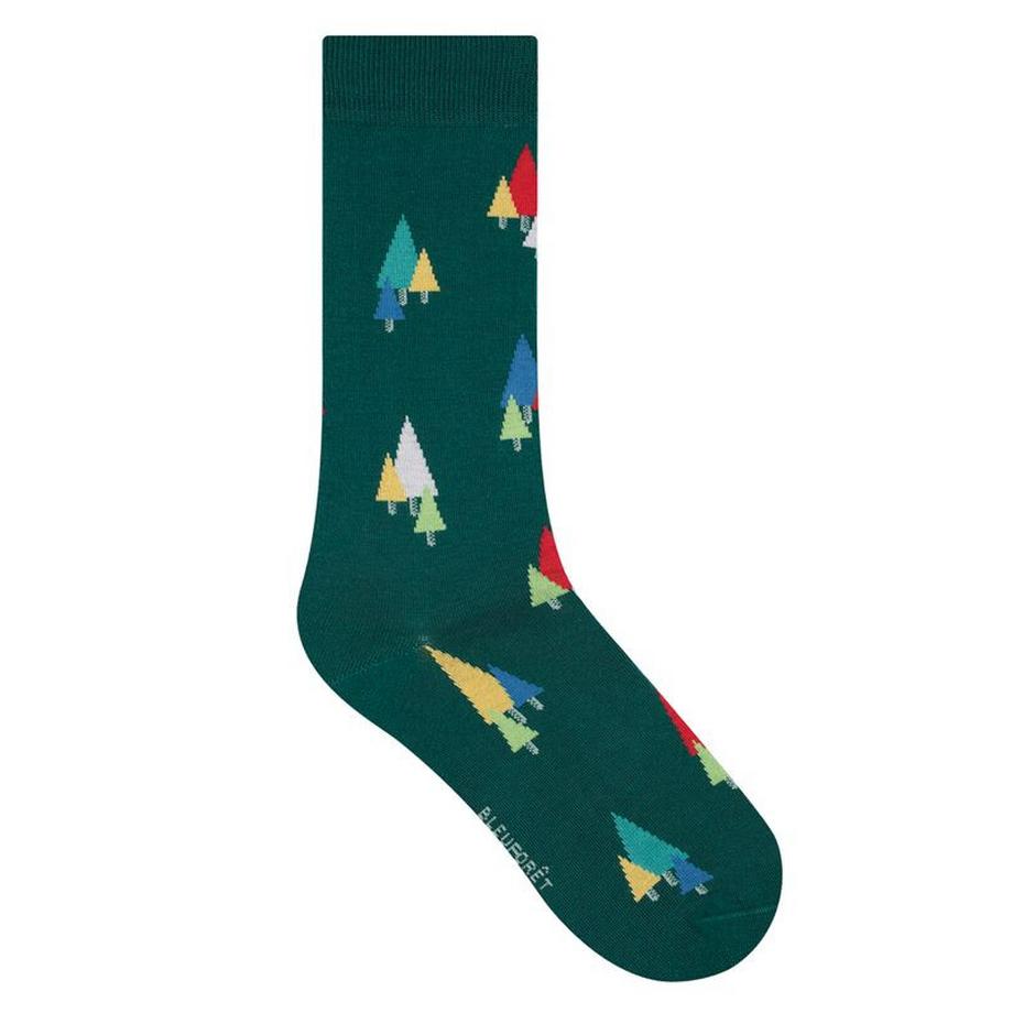 BLEU FORET Tannenbaum Socken  