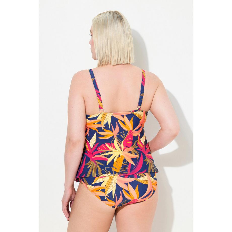 Ulla Popken Bellieva Waldmuster Tankini ohne Softcups recycelt  