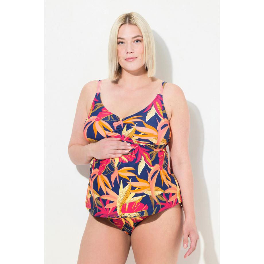 Ulla Popken Bellieva Waldmuster Tankini ohne Softcups recycelt  