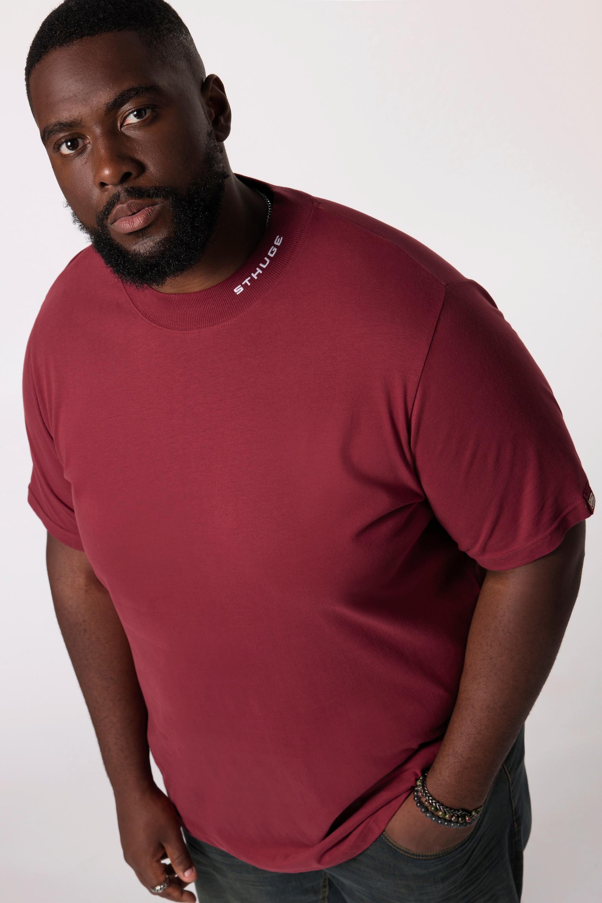 Sthuge Halbarm Stehkragen T-Shirt  