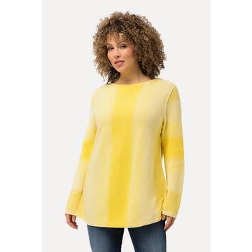 Pullover con righe, scollo a girocollo e maniche lunghe