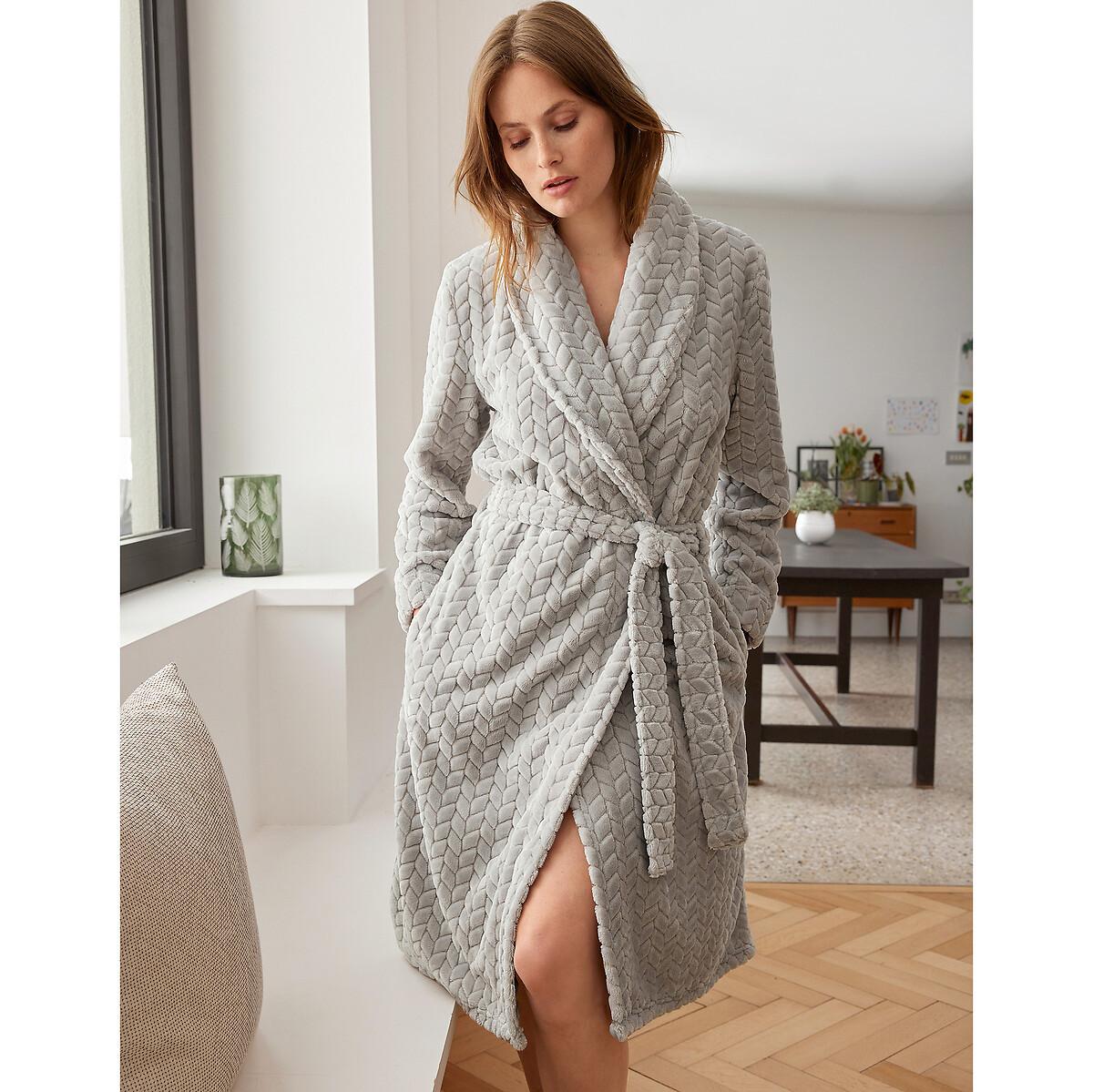 La Redoute Collections  Robe de chambre maille polaire embossée 