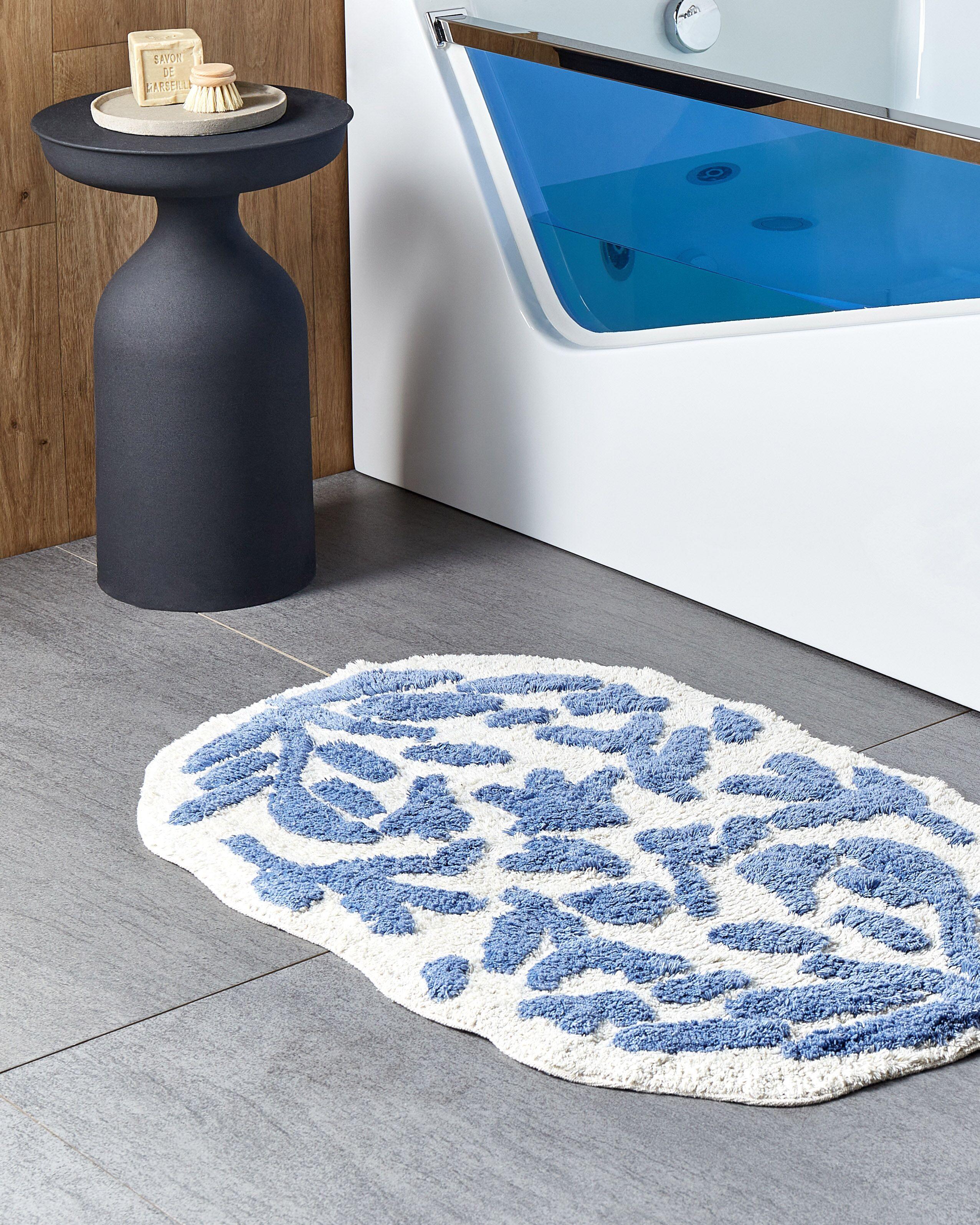 Beliani Tapis de bain en Coton Moderne DERIK  