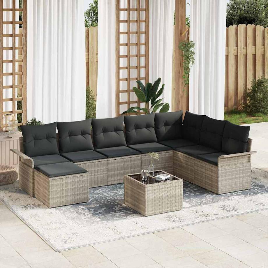 VidaXL Garten-sofa poly-rattan  