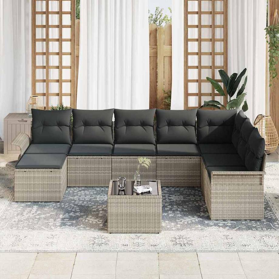 VidaXL Garten-sofa poly-rattan  