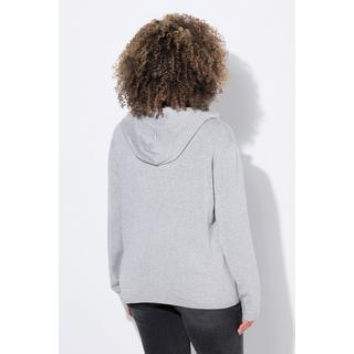Ulla Popken Cardigan à capuche NYC avec poche kangourou  