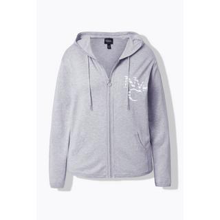 Ulla Popken Cardigan à capuche NYC avec poche kangourou  