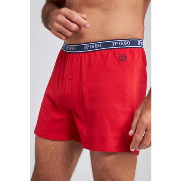 JP 1880 Hommes Grandes tailles Caleçon slip, imprimé, ceinture élastiquée JP1880 rouge XL 801029535-XL