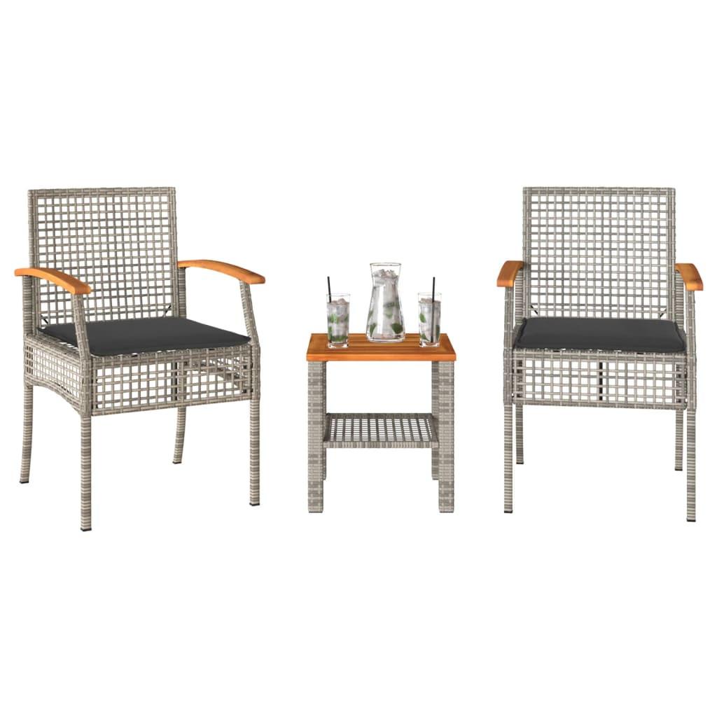 VidaXL Bistro set poly-rattan  