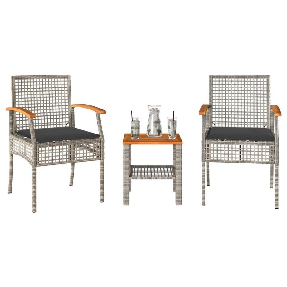 VidaXL Bistro set poly-rattan  