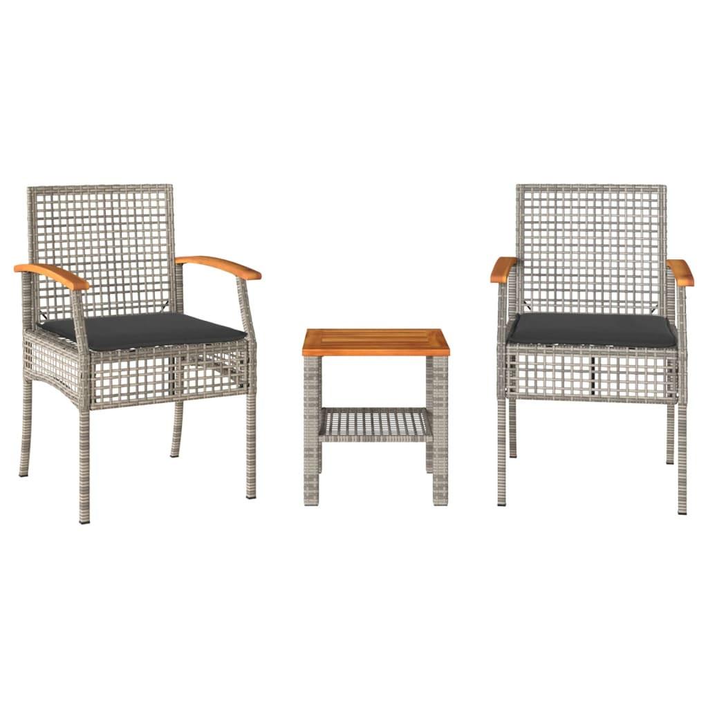 VidaXL Bistro set poly-rattan  