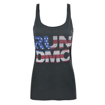 RunDMCTanktop mit USAFlaggenDesign und Schmucksteinen