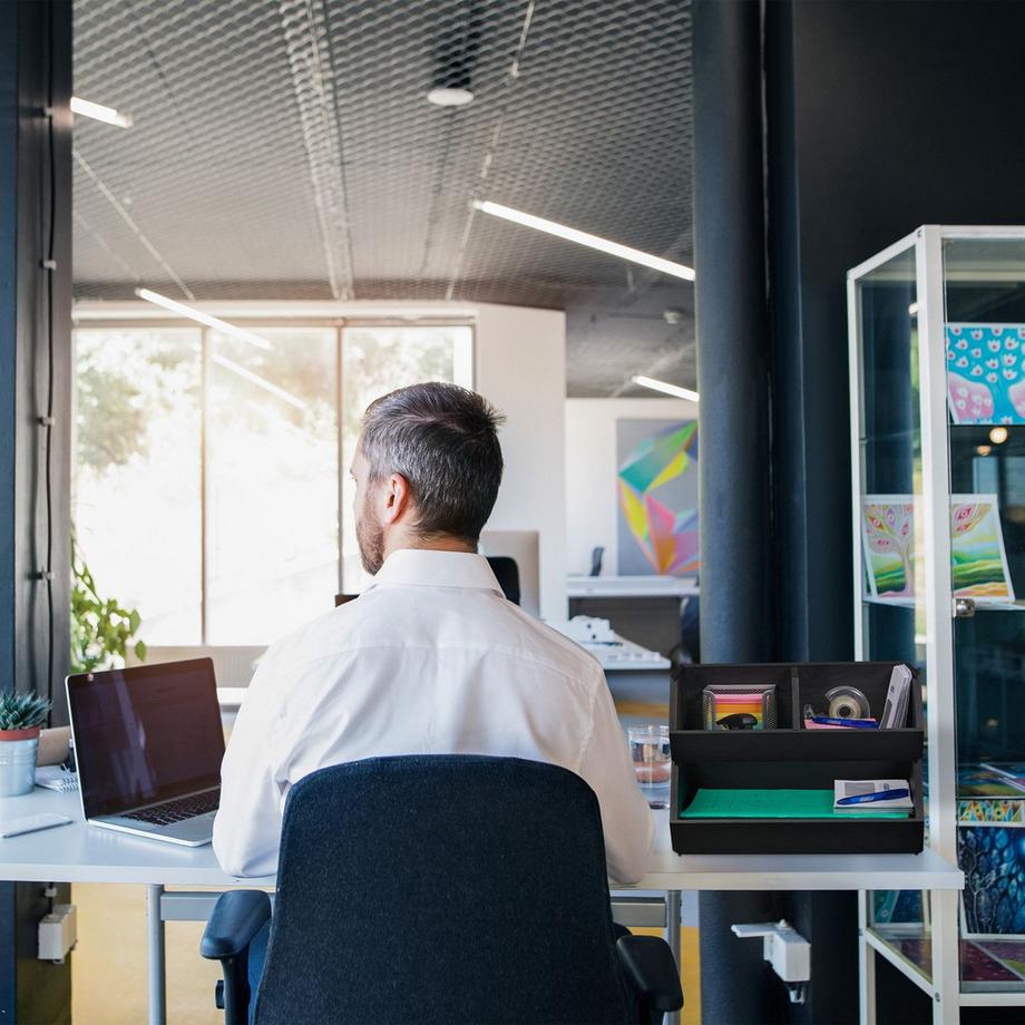 Northix Organiseur de bureau empilable en bambou  