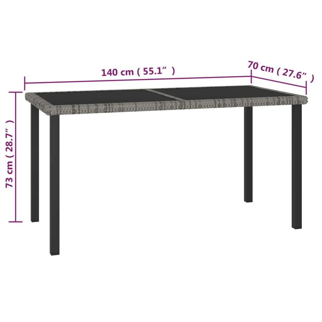 VidaXL Garten-essgruppe poly-rattan  