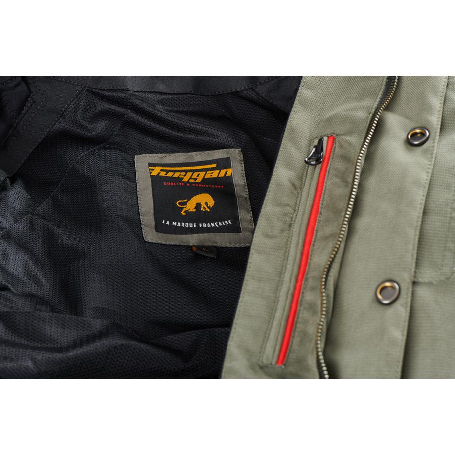 Furygan giacca in pelle da moto marlon x kelvar  