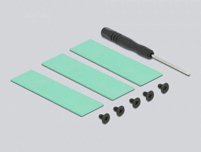 DeLock  18353 système de refroidissement d’ordinateur Disque électronique Dissipateur thermique/Radiateur Noir 1 pièce(s) 