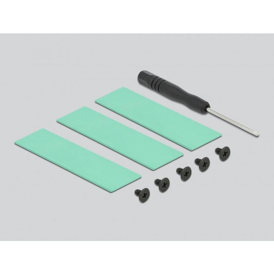 DeLock  Dissipatore di calore per M.2 SSD 2280 nero 