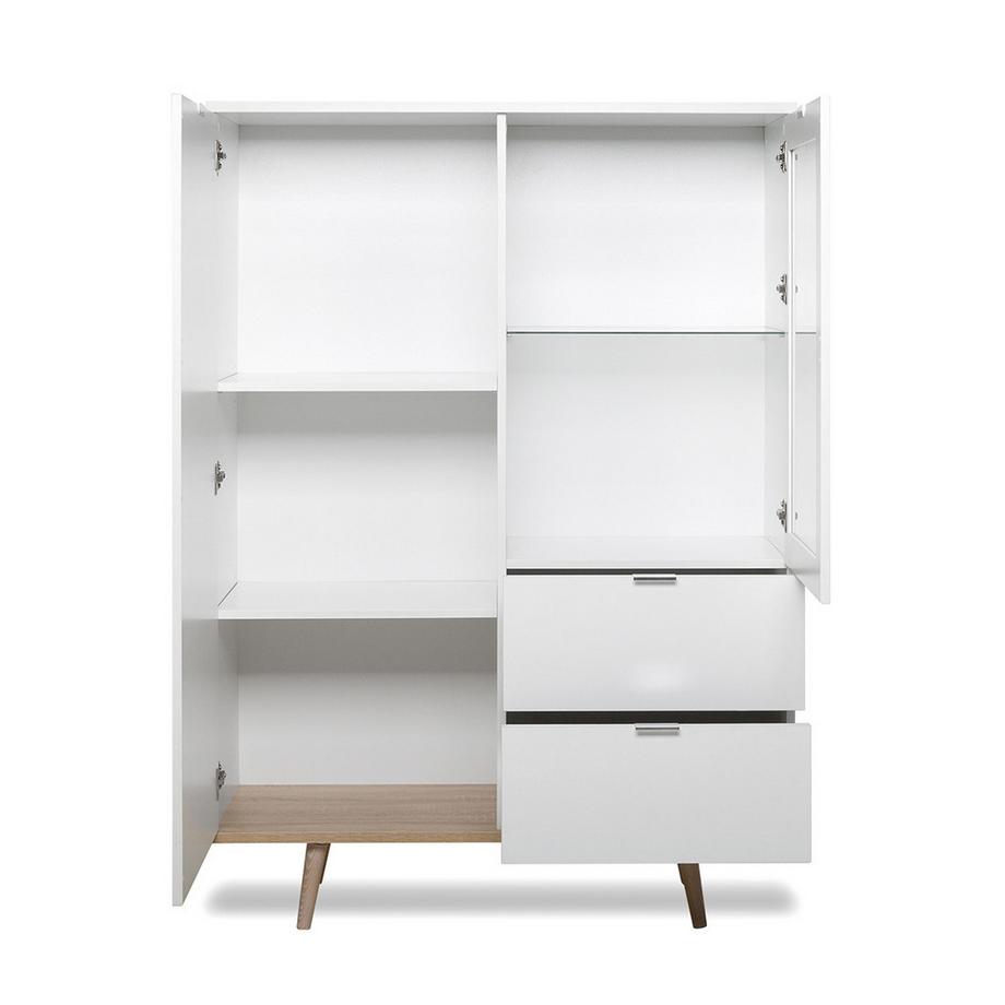 Calicosy Vaisselier avec 2 Portes et 2 Tiroirs H140 cm - COPENHAGUE  