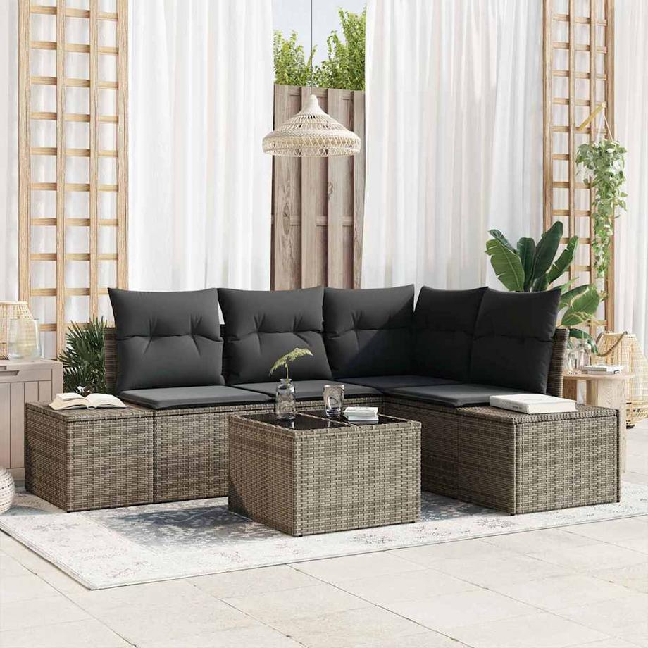 VidaXL Gartensofa-set poly-rattan  