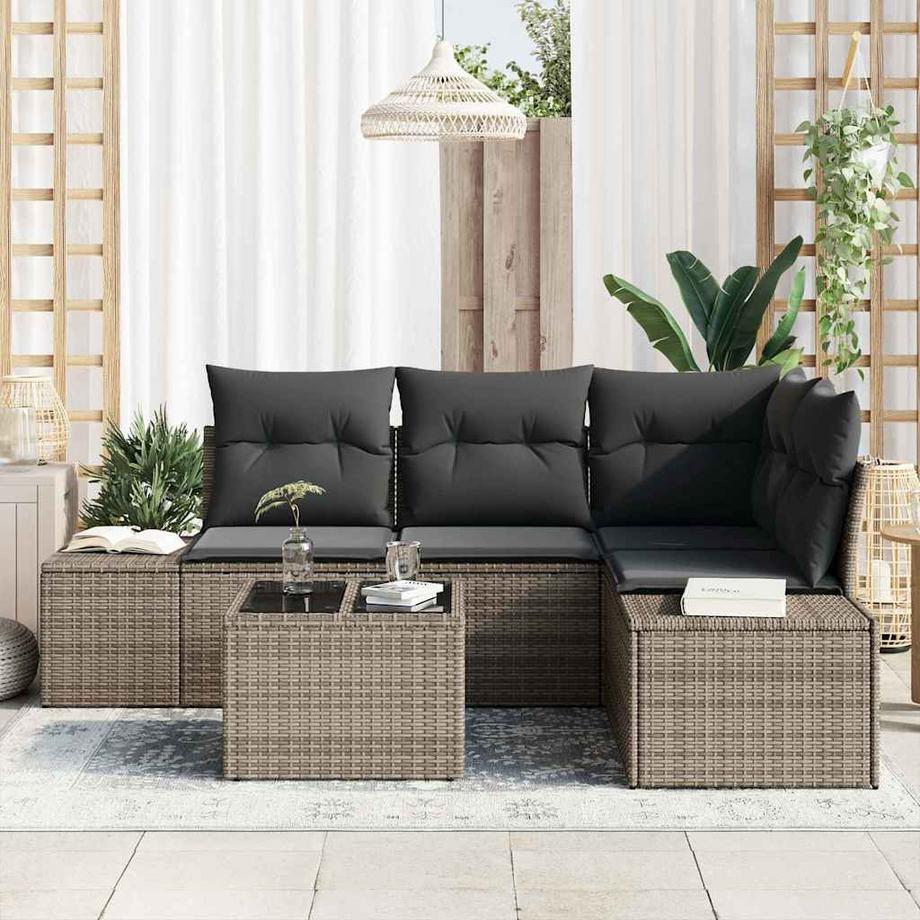 VidaXL Gartensofa-set poly-rattan  