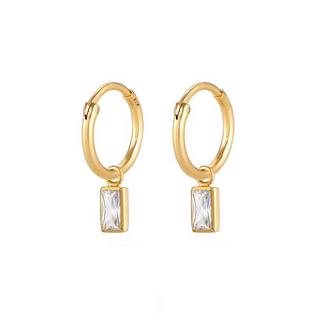 Elli  Boucles d'Oreilles Filigrane Avec Des Zircones 