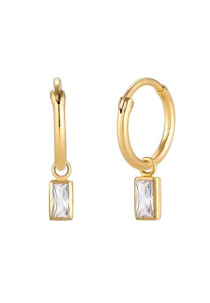 Elli  Ohrringe Creolen Zirkonia Kristalle 