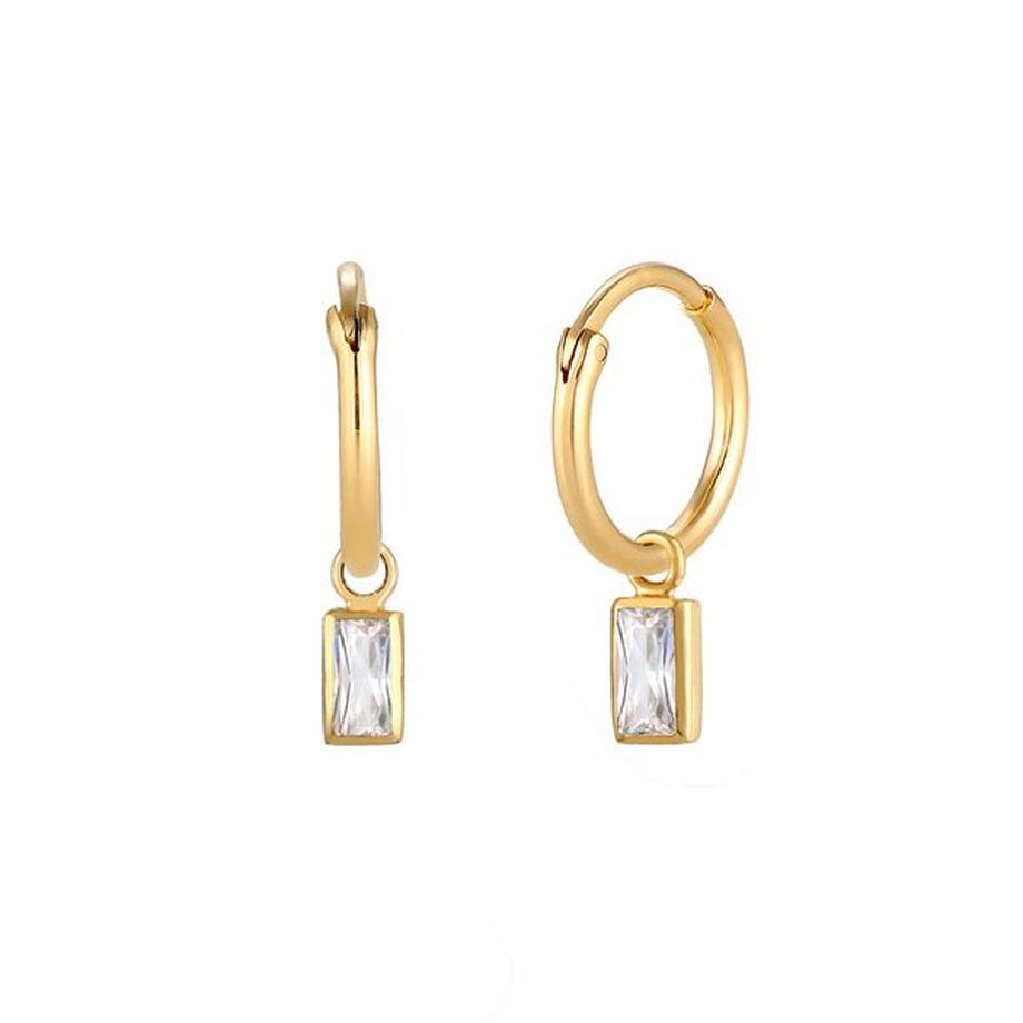 Elli  Ohrringe Creolen Zirkonia Kristalle 