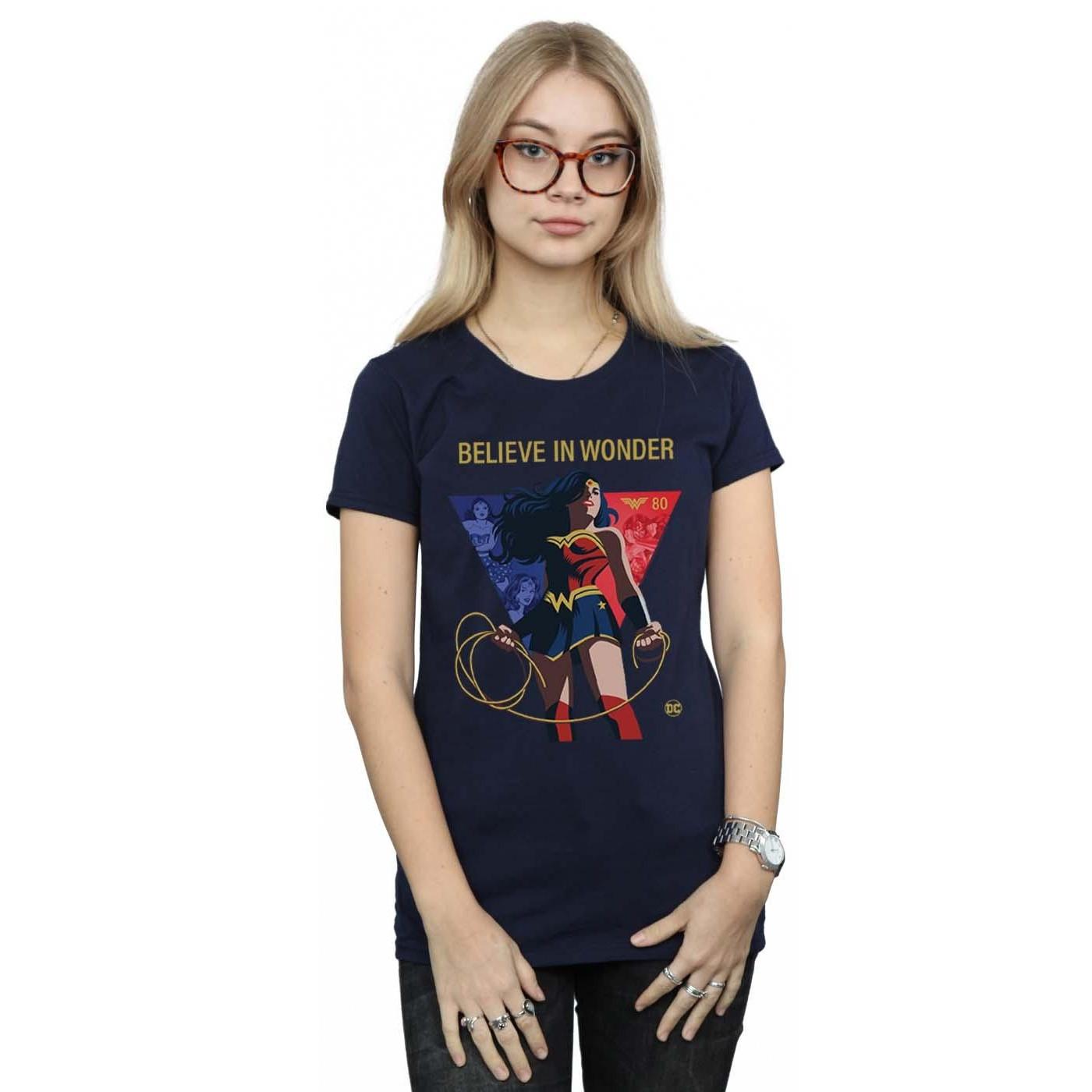 DC COMICS  Tshirt 80TH ANNIVERSARY BELIEVE IN WONDER 