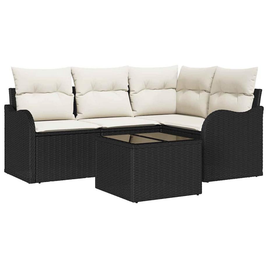 Gartensofa-set poly-rattan