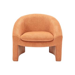 Vente-unique Fauteuil en tissu terracotta OSSANA  