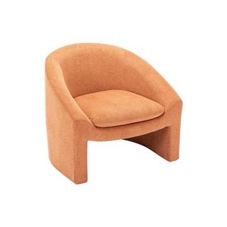 Vente-unique Fauteuil en tissu terracotta OSSANA  