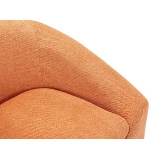 Vente-unique Fauteuil en tissu terracotta OSSANA  