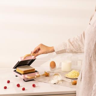 CREATE STONE 2 IN 1 COMPACT - Sandwich- und Waffeleisen mit austauschbaren Tellern pastelrosa  